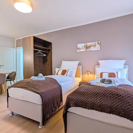 Westersuites - Mokka - 3br Zentral Balkone Wlan 7 Betten Waschtrockner Апартаменты