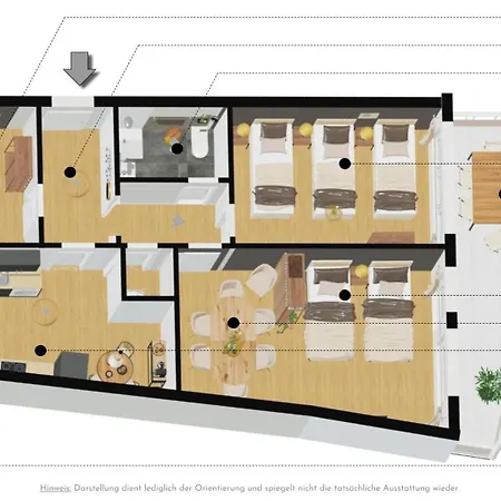 Westersuites - Mokka - 3br Zentral Balkone Wlan 7 Betten Waschtrockner * Brema
